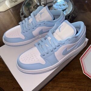 Nike Light Blue and White Sneakers